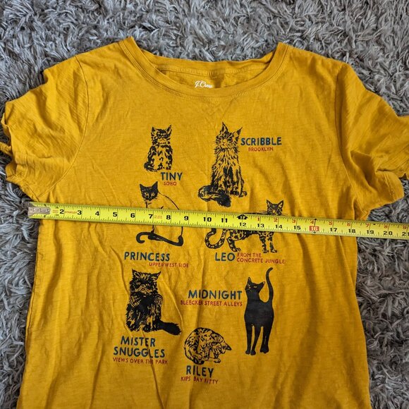 J.Crew Womens Cat with Names and Places Shirt Top - Picture 6 of 7